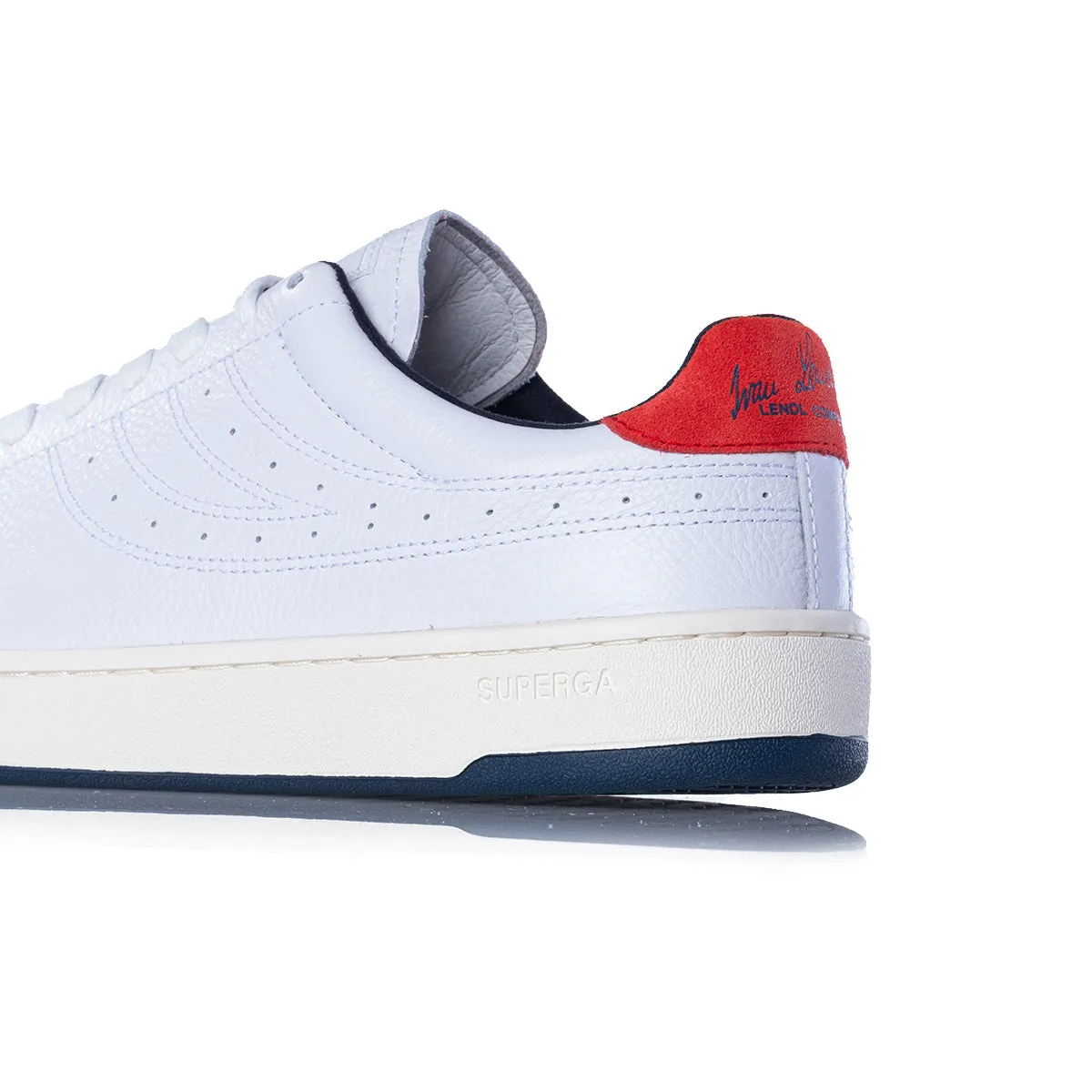 SUPERGA ARCHIVIO LENDL MATCH WHITE NAVY RED