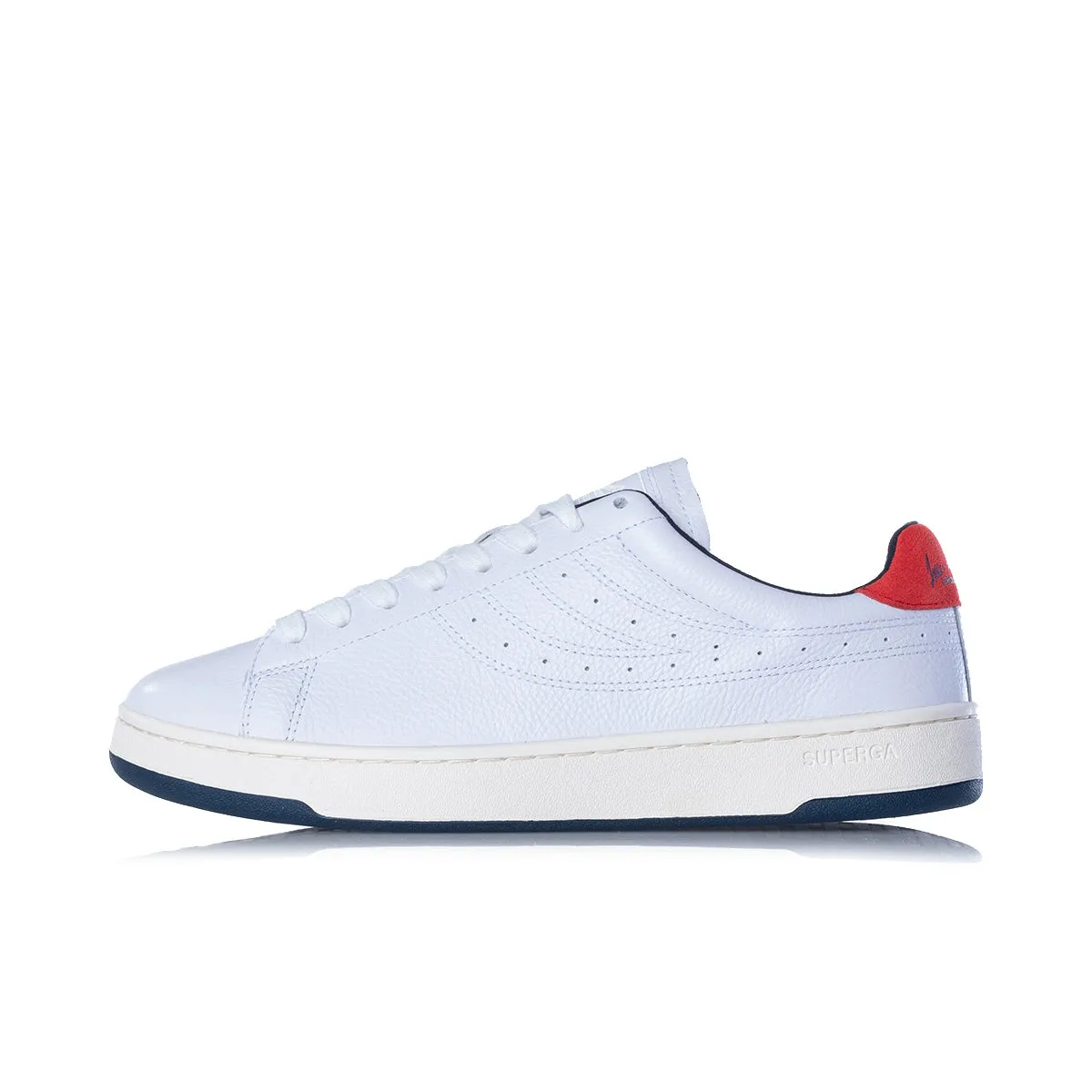 SUPERGA ARCHIVIO LENDL MATCH WHITE NAVY RED