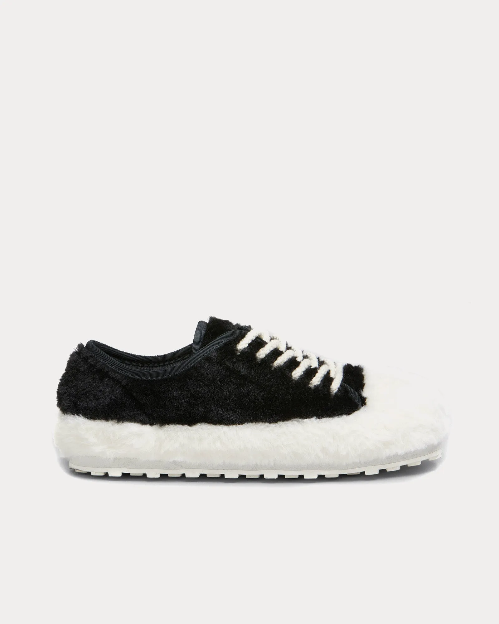 Teddy Tennis Black / Lily White Low Top Sneakers