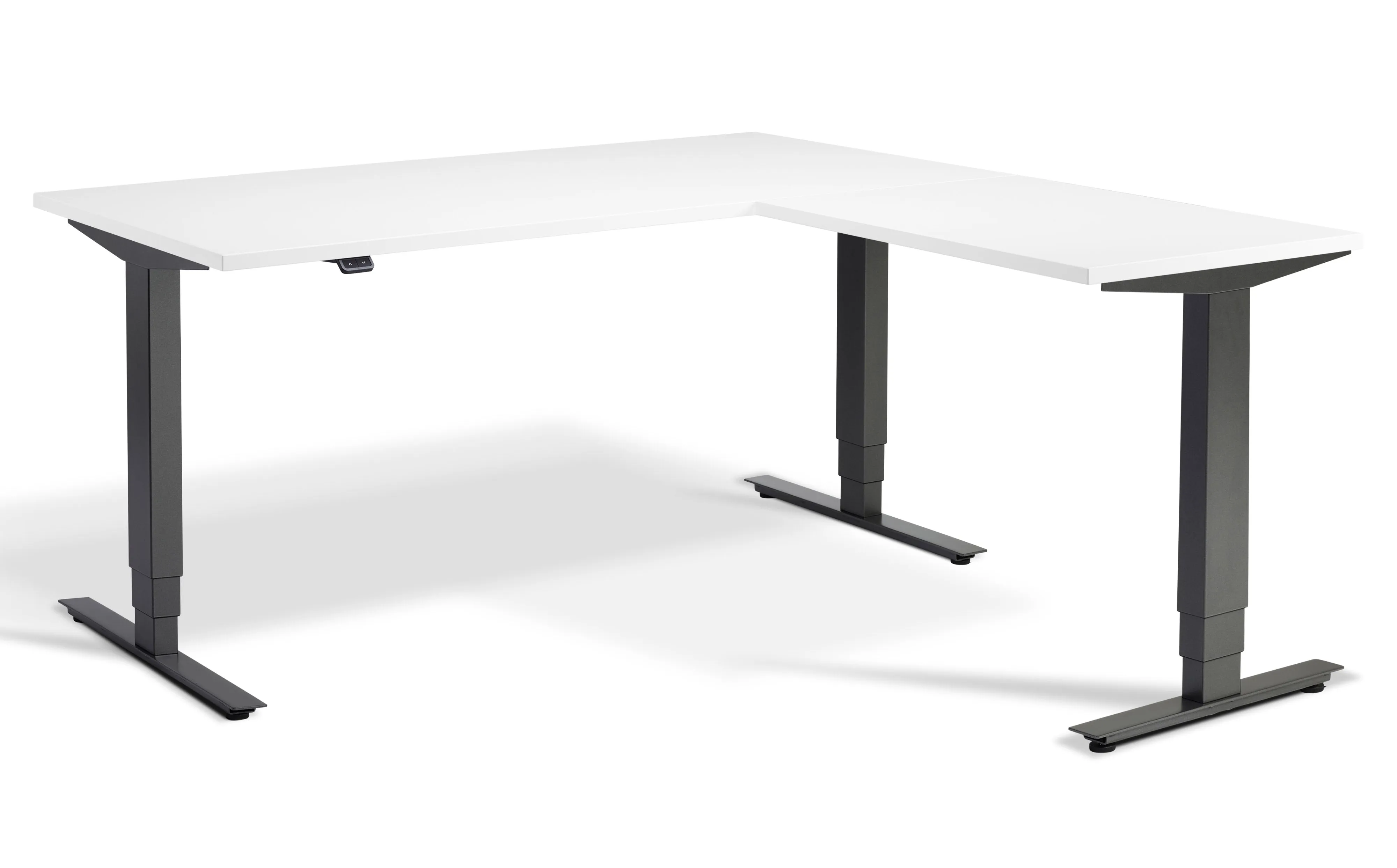 Ultimate – Privilege Height Adjustable Corner Desk (with Bluetooth control)