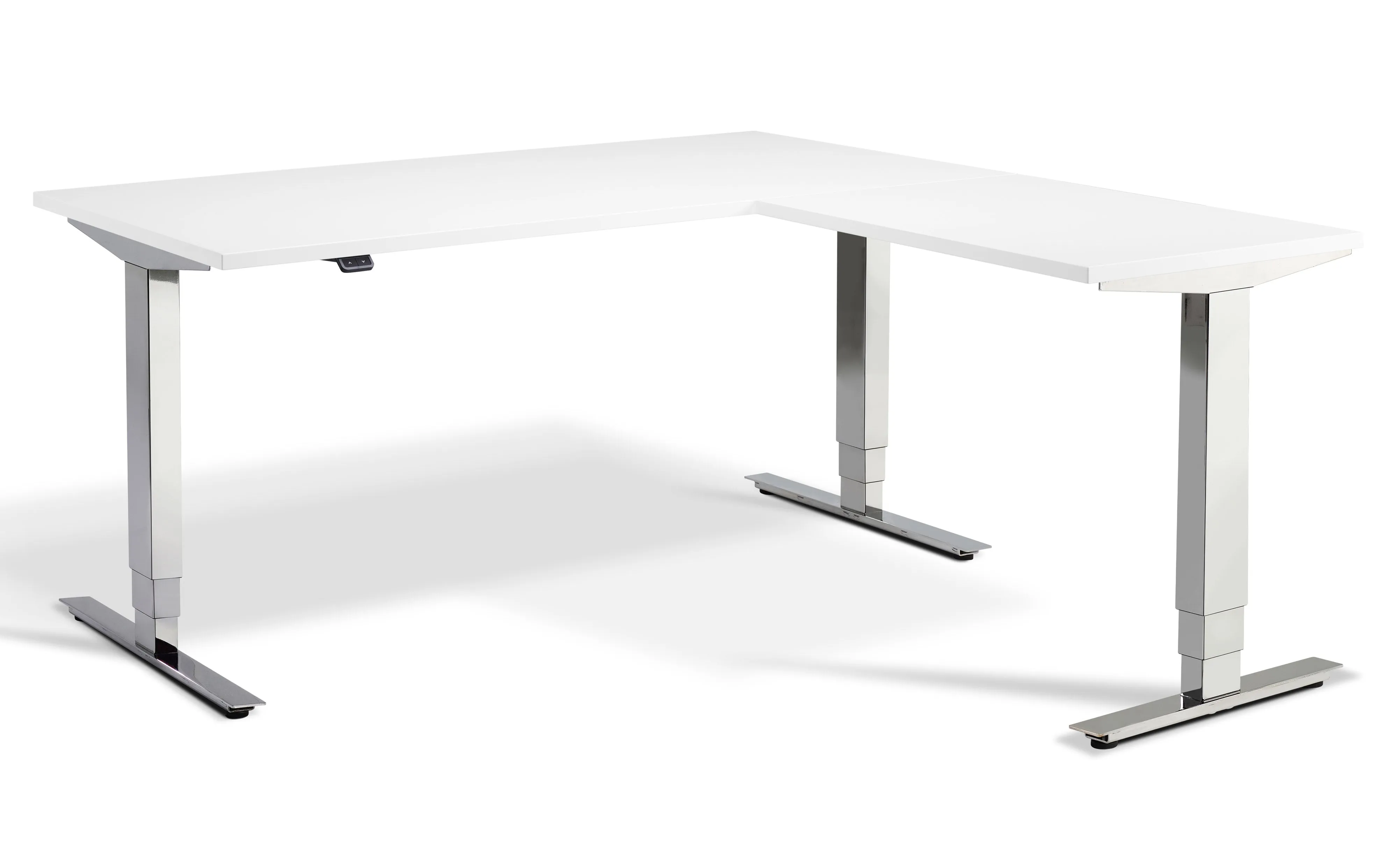 Ultimate – Privilege Height Adjustable Corner Desk (with Bluetooth control)