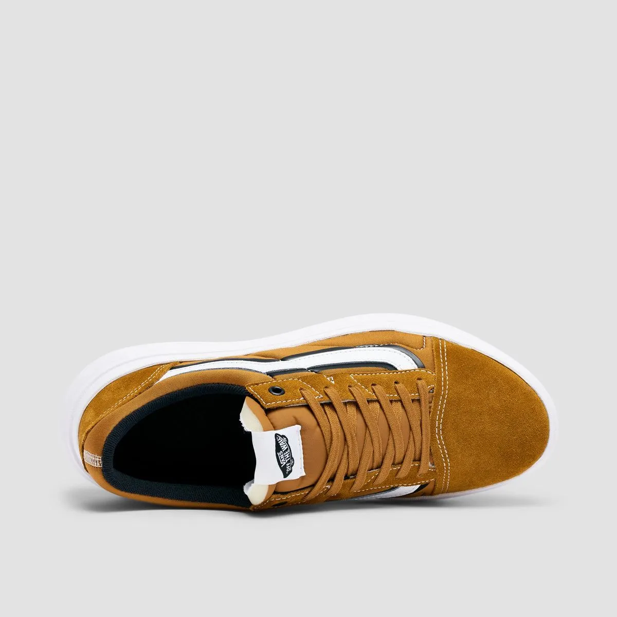 Vans Old Skool Overt CC Shoes - Pop Color Golden Brown/White