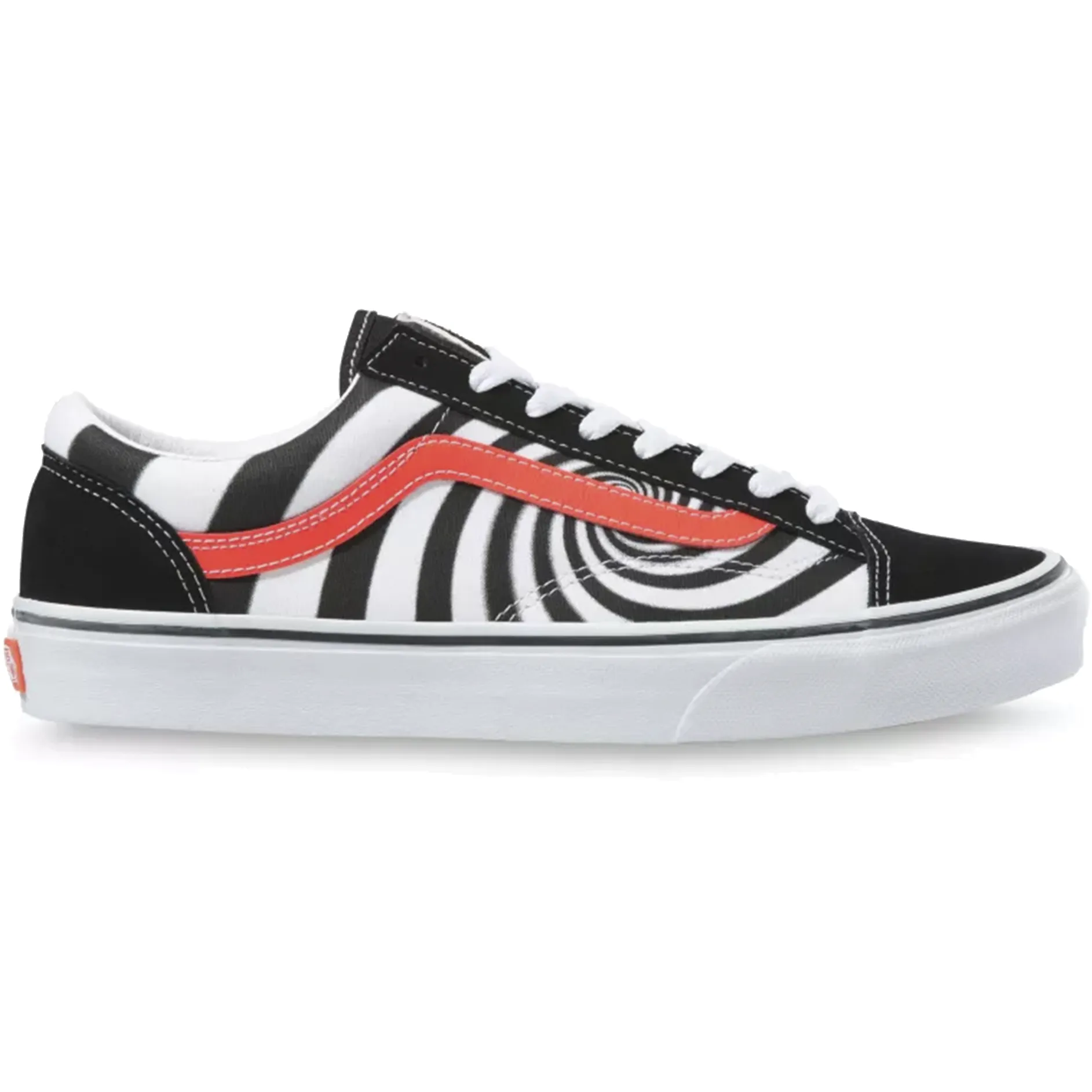 Vans Unisex Swirl Style 36 Shoes - Black / Fiery Coral