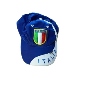 Vintage 90s Blue Italy Football Cap