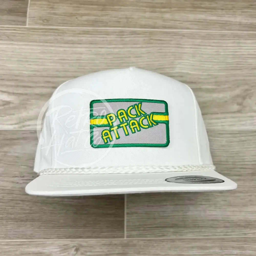 Vintage 90s Pack-Attack Patch on Classic Retro Rope Hat