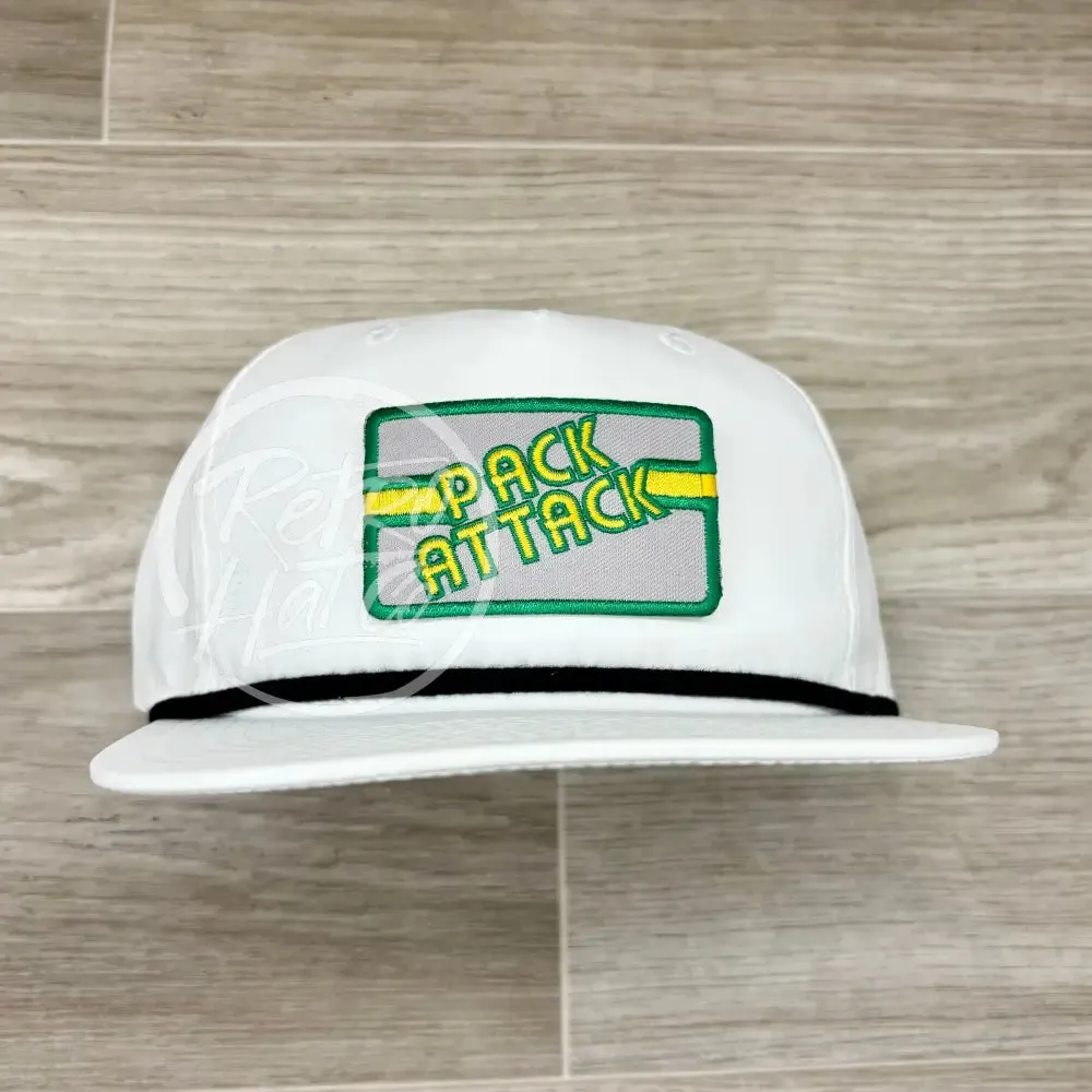 Vintage 90s Pack-Attack Patch on Retro Rope Hat