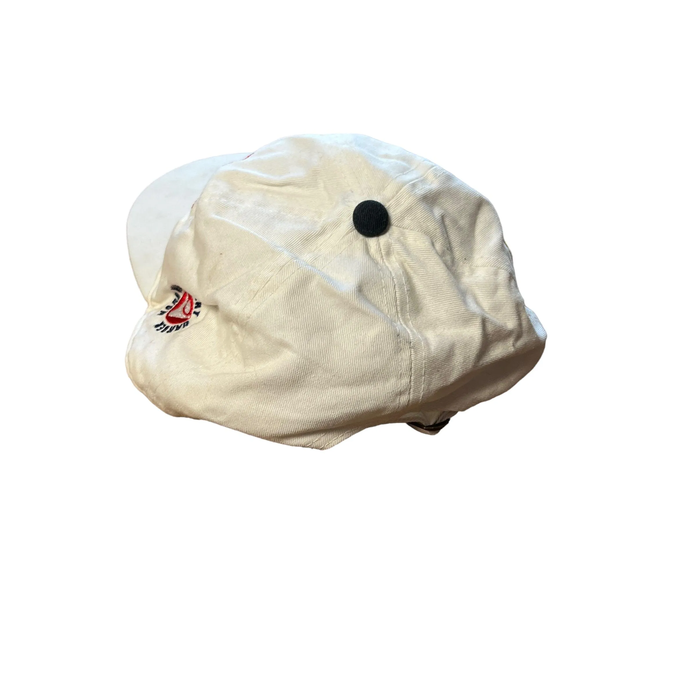 Vintage 90s White Bologna Football Cap