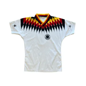 Vintage 90s White Germany Football Tee - Small