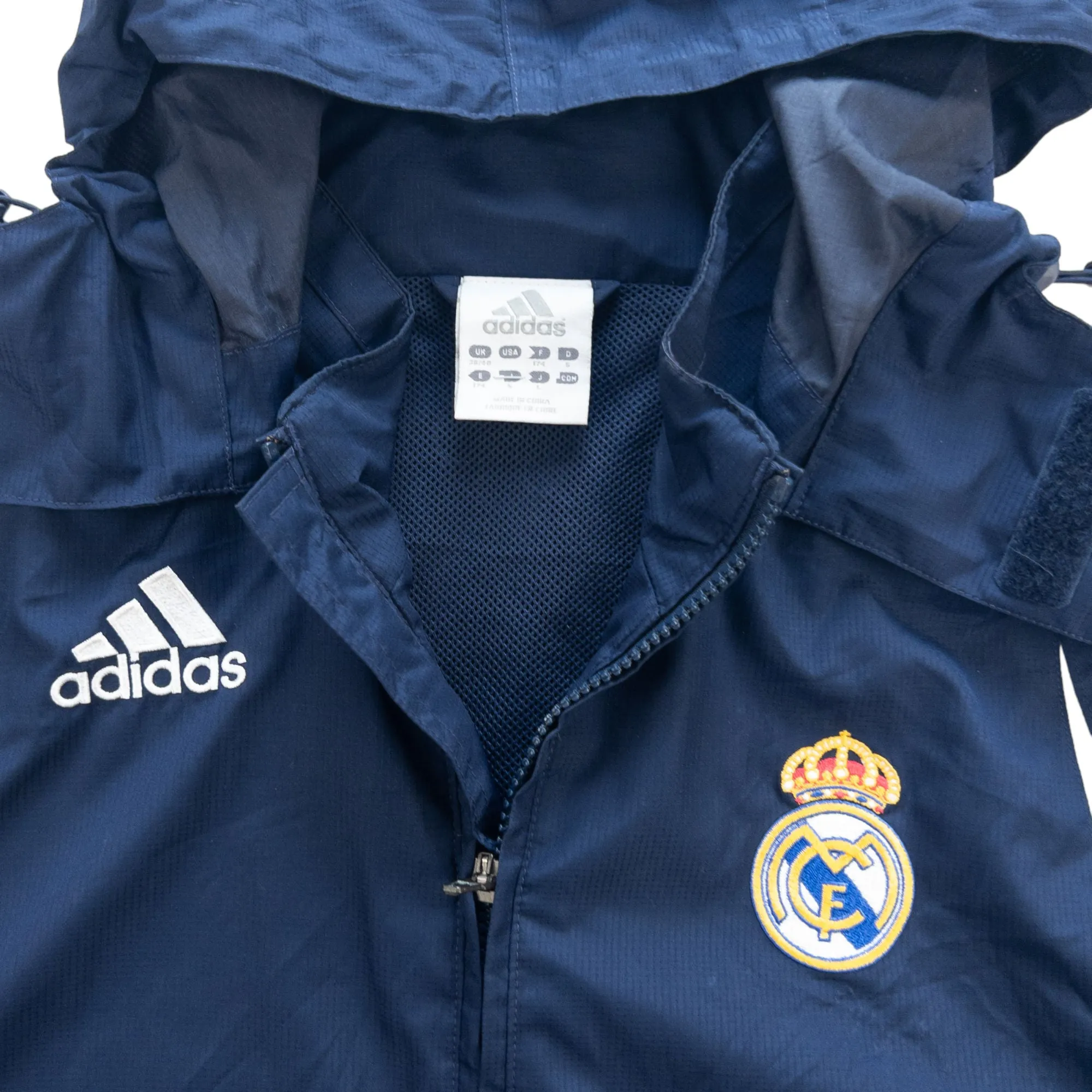 Vintage Adidas Real Madrid Football Jacket Size XL