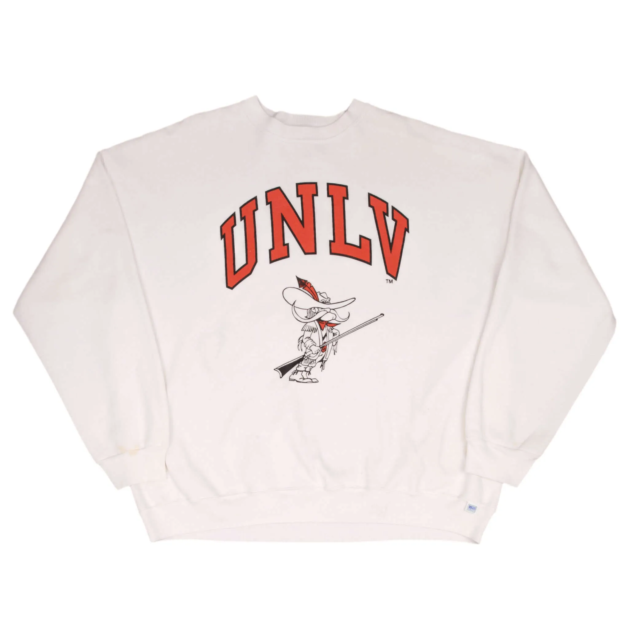 VINTAGE NCAA UNLV LAS VEGAS RUNNING REBELS SWEATSHIRT 1990S SIZE 2XL MADE IN USA