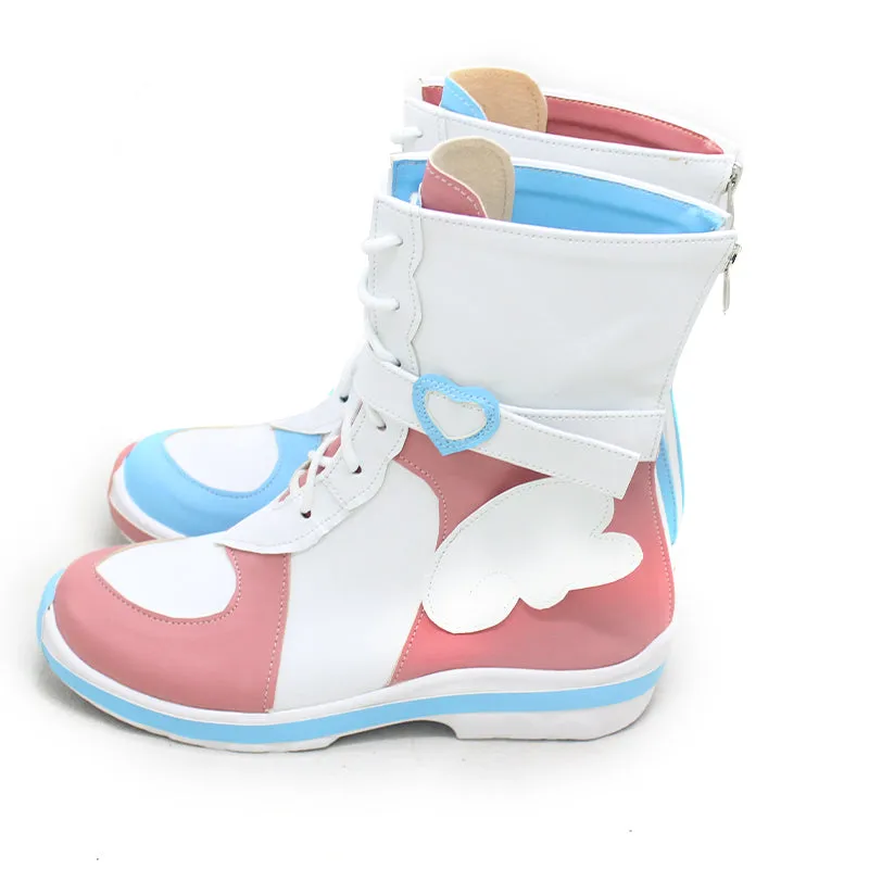 Virtual YouTuber NIJISANJI Posanke Amamiya Kokoro Angel Outfit Cosplay Shoes