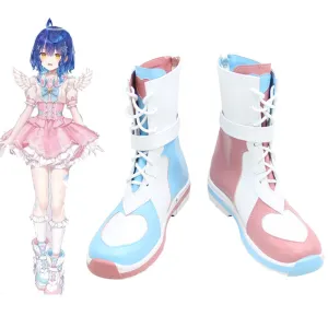 Virtual YouTuber NIJISANJI Posanke Amamiya Kokoro Angel Outfit Cosplay Shoes