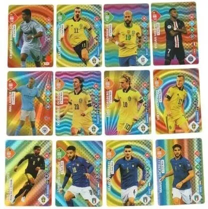 Wagela Playing Cards Football Star Cards Rainbow All Star Players to Collect 55 Cards (Multicolor)