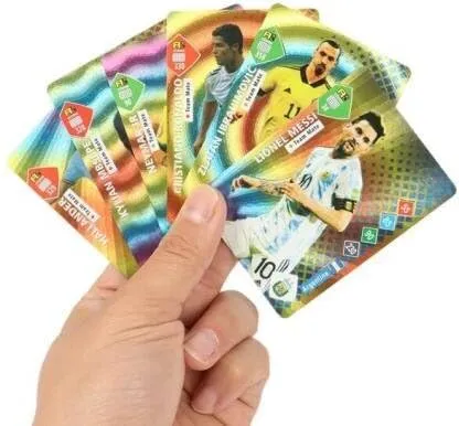 Wagela Playing Cards Football Star Cards Rainbow All Star Players to Collect 55 Cards (Multicolor)