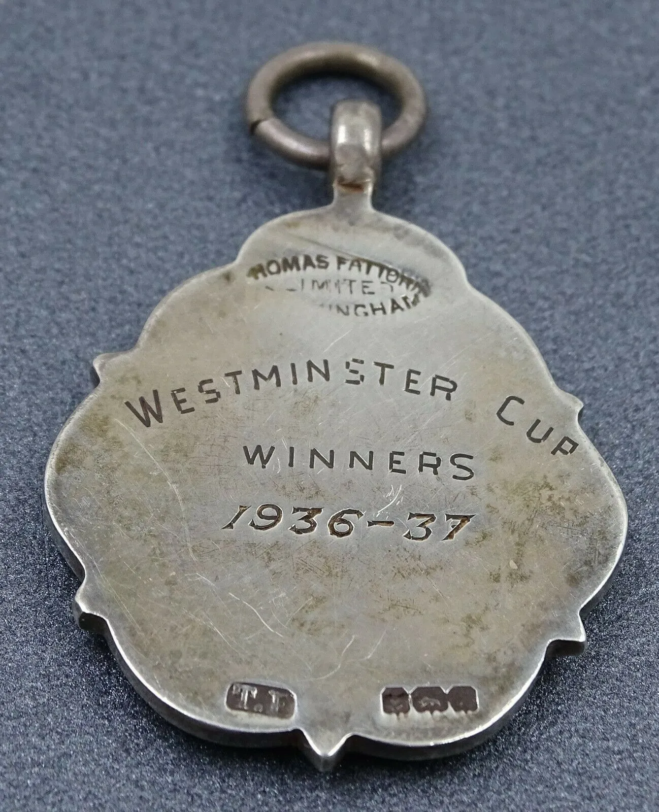 Westminster Cup Sterling Silver Enamel Medal - c.1936-1937 - Thomas Fattorini