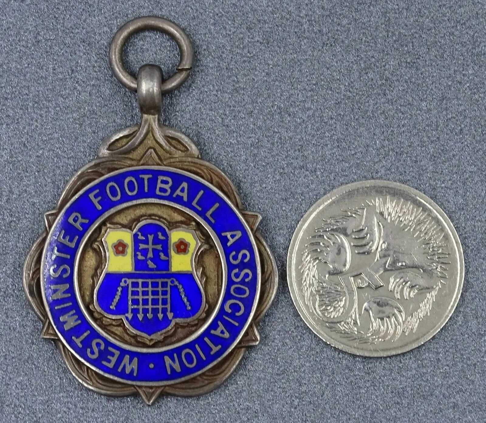 Westminster Cup Sterling Silver Enamel Medal - c.1936-1937 - Thomas Fattorini