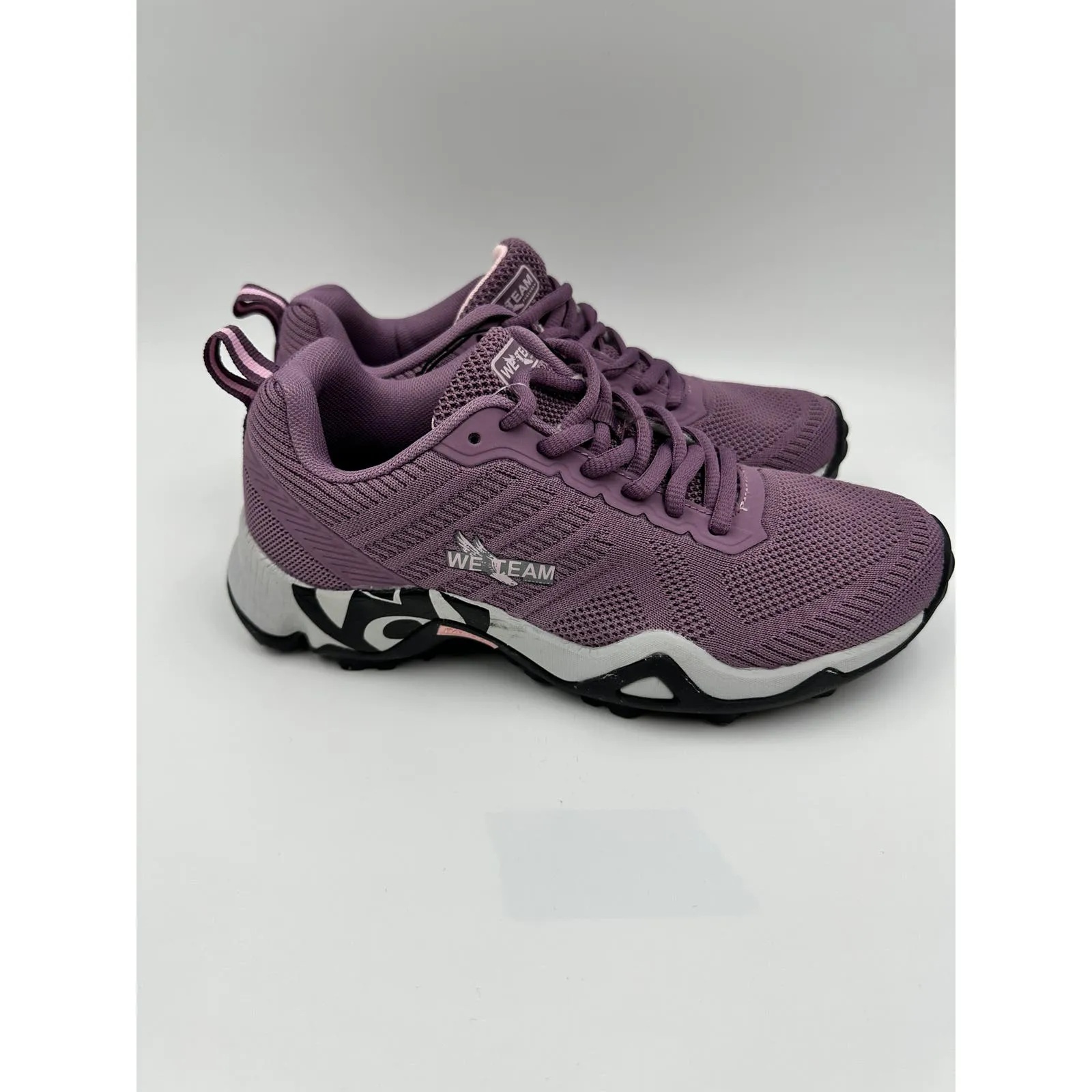 Women's size 6.5, Purple and Gray Rugged Sneaker for Trails w/ Aggressive Tread