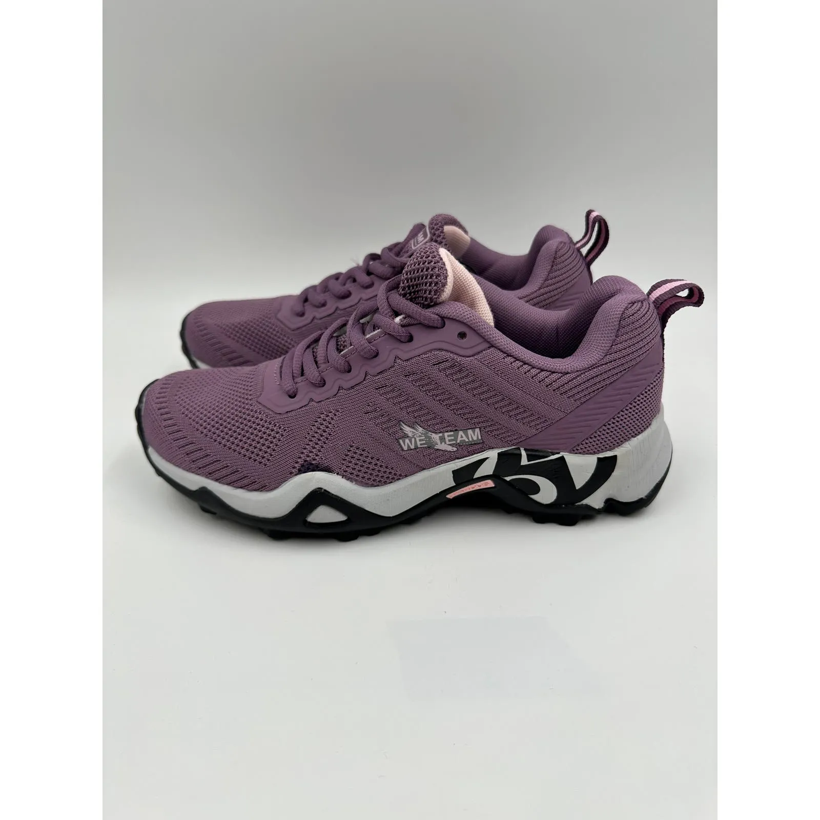 Women's size 6.5, Purple and Gray Rugged Sneaker for Trails w/ Aggressive Tread